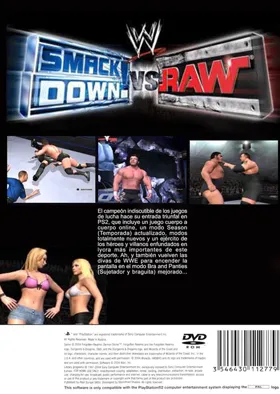 WWE SmackDown! vs. Raw box cover back